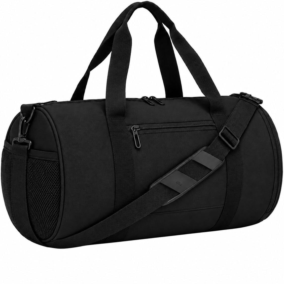 18 L Gym Duffel Bag - Gym Bag for Men & Women, Black Cylindrical, with Adjustable Shoulder Strap - Black-image-32