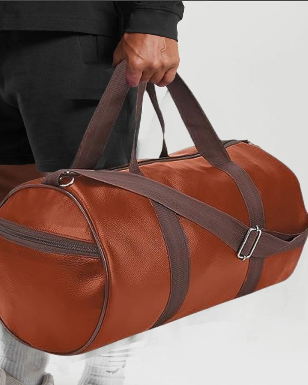 cool indians 15 L Gym Duffel Bag - Shoulder Bag Tracking and Traveling Bags for Multiperpose uses - Brown-picture-8