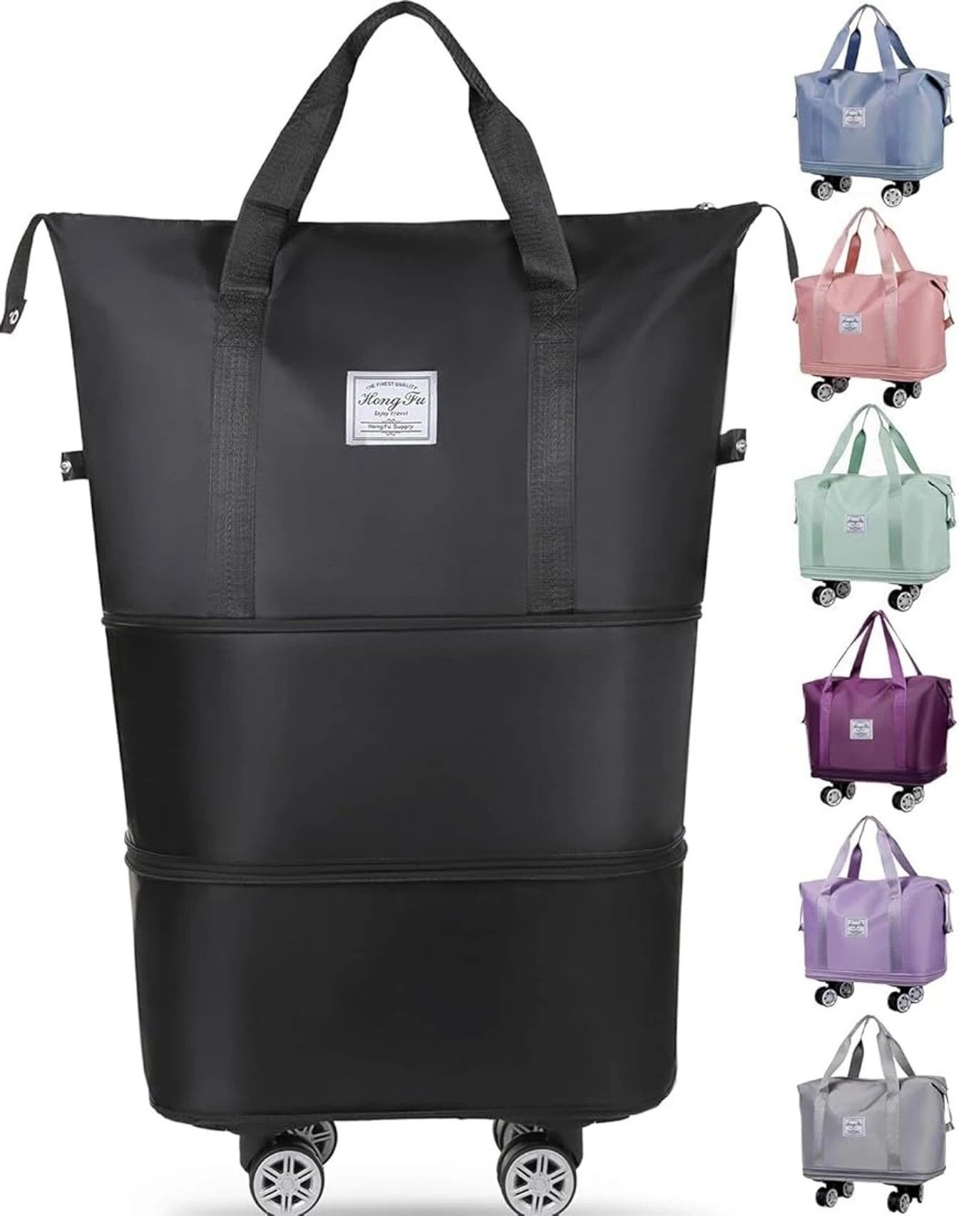 78 L Strolley Duffel Bag - DUFFAL TROOLY BEG EXTENDEBAL - Multicolor - Large Capacity-image-49