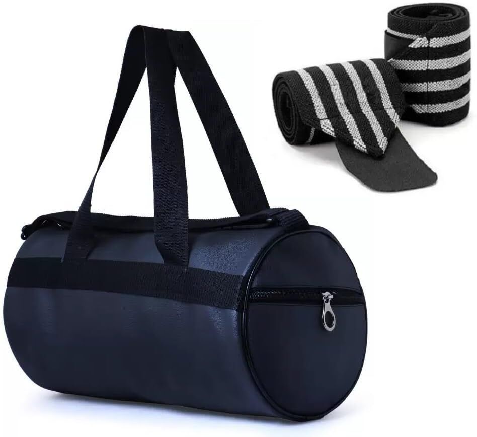 23 L Gym Duffel Bag - Sports Gym Bag, Durable for Travel Duffel Bag with Shoulder Strap - Black