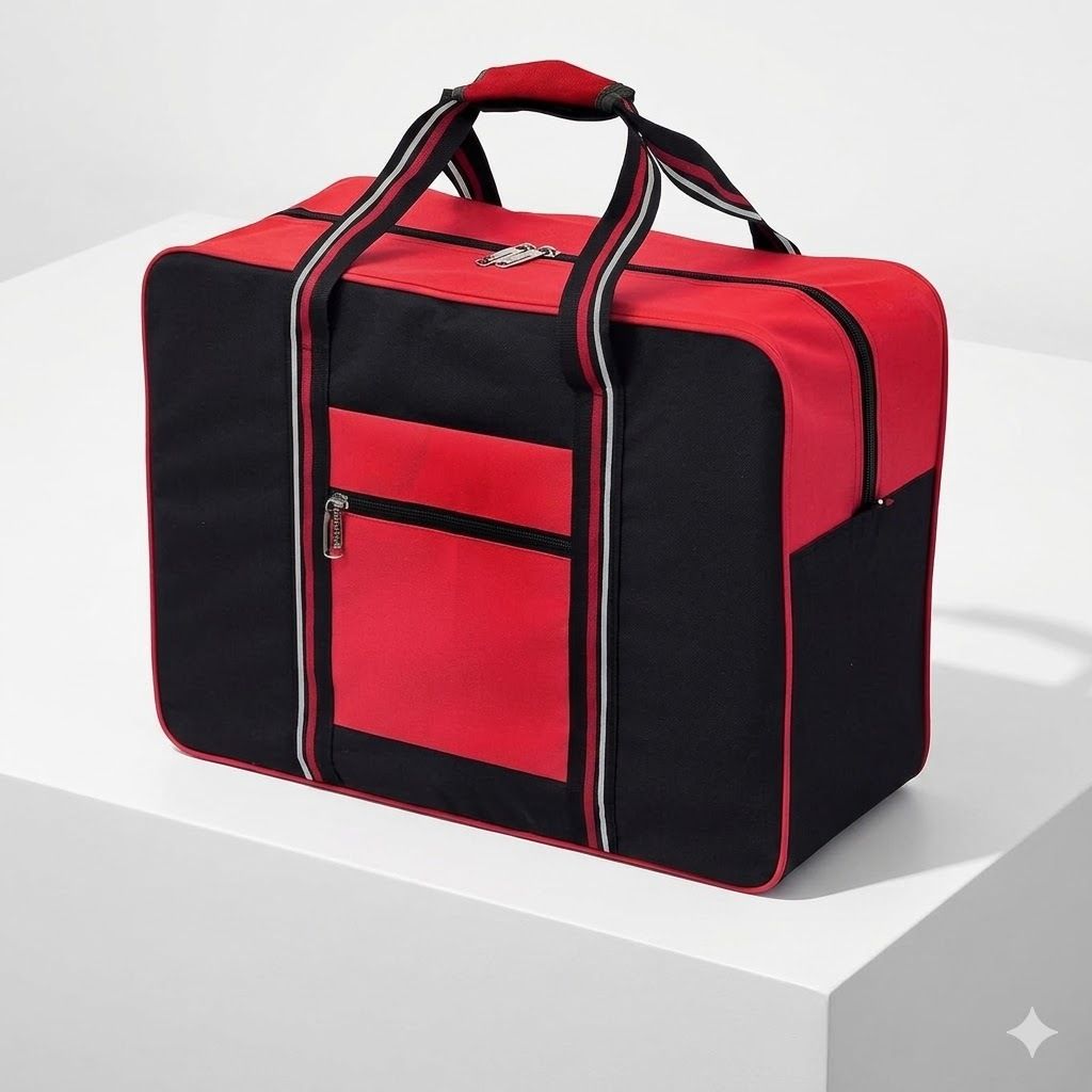 ar star gold 50 L Hand Duffel Bag - Extra Large Duffle Bag with Shoulder Strap - Black, Red - Large Capacity-picture-38