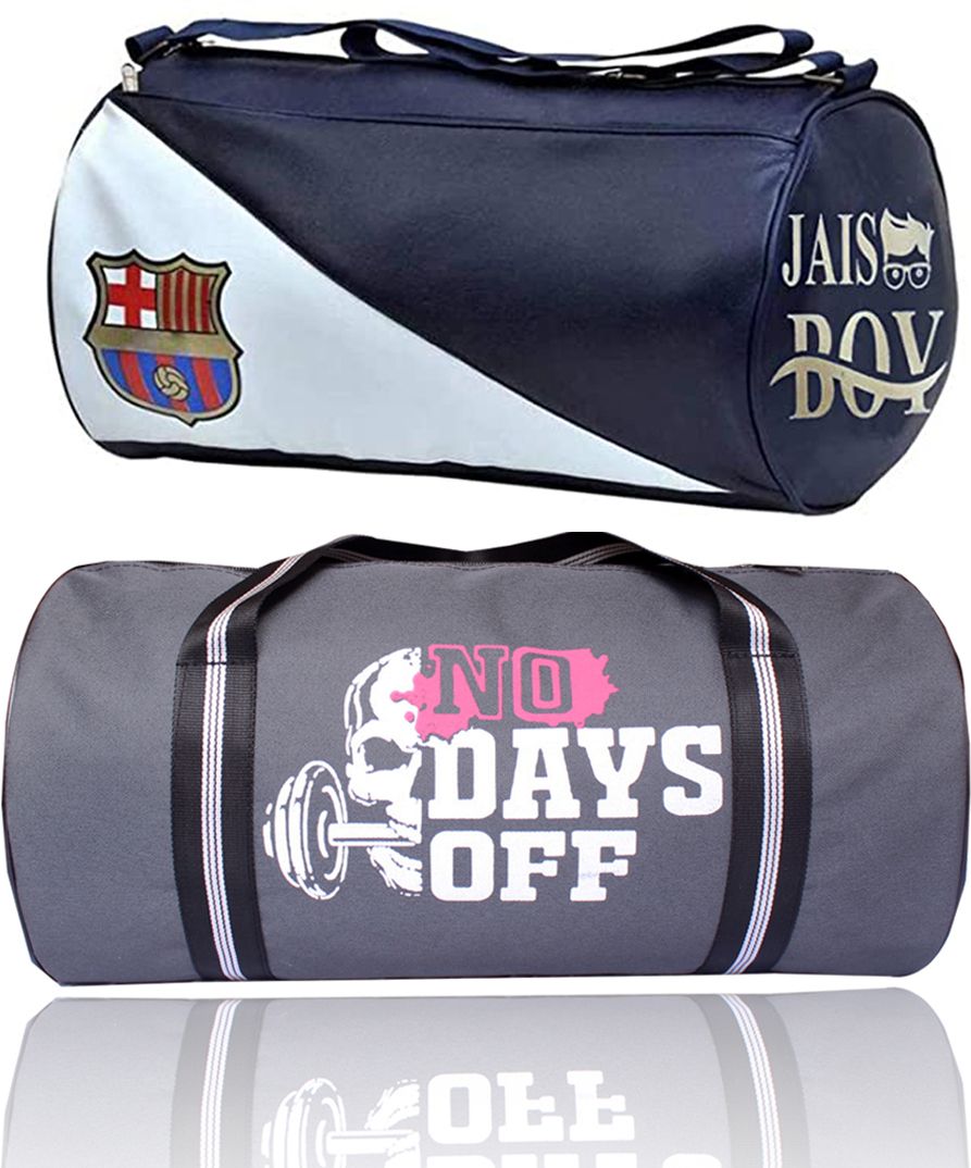 15 L Gym Duffel Bag - Gym Bag 2 Set Combo Duffle Bag for Men and Women - White-image-19