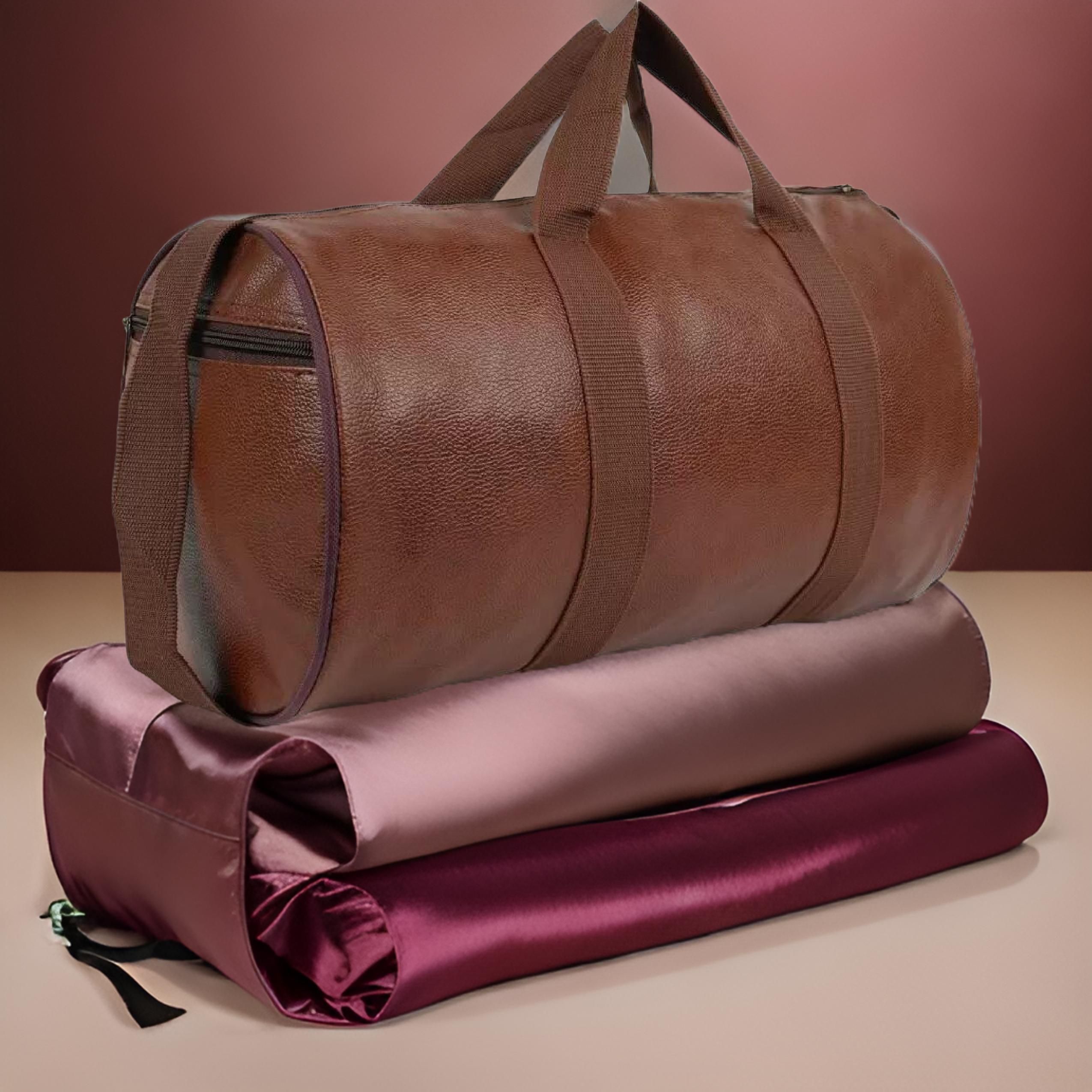 22 L Gym Duffel Bag - Sports Gym Bag for Men and Women, Travel Duffel Bag (S-16.9 INCH) - Beige