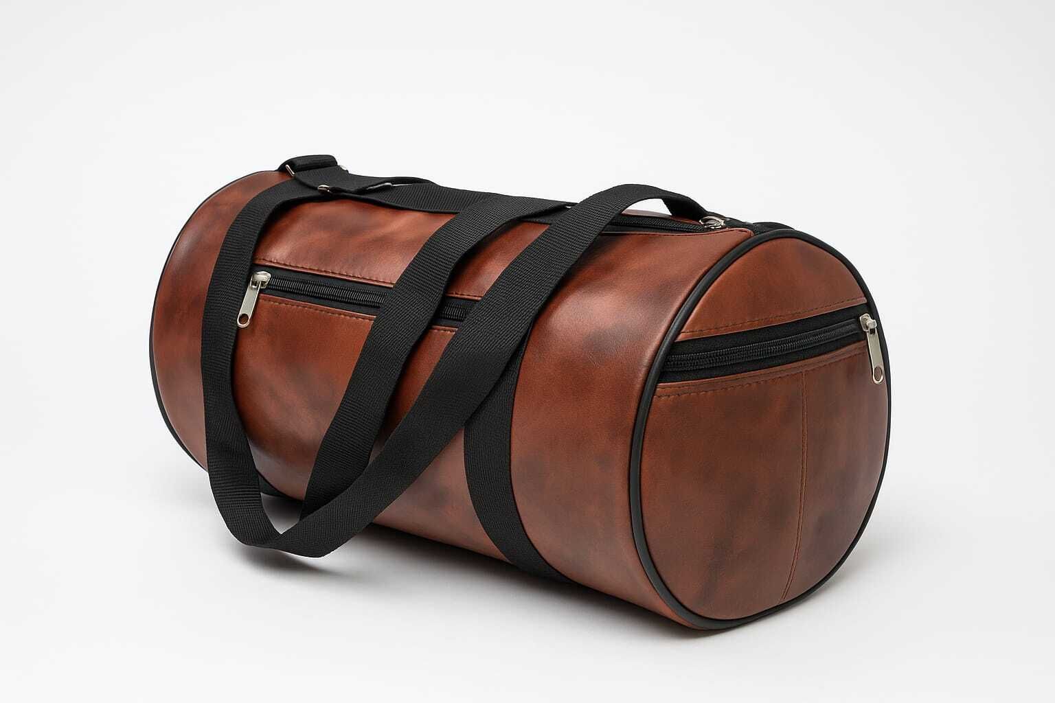 30 L Gym Duffel Bag - VALUE VIBE-PREMIUM DUFFLE BAG,ZYM BAG, leather finish , luxury duffle bag - Brown