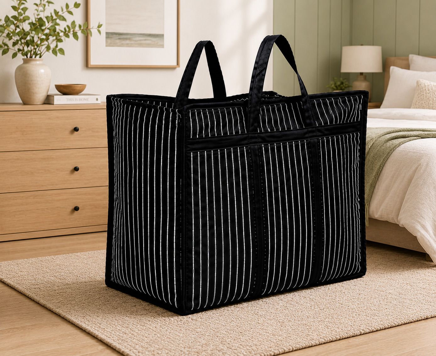 tw work Reusable Thaila Bags for Shopping & Grocery – Durable & Foldable Pack of 2 Grocery Bags-picture-28