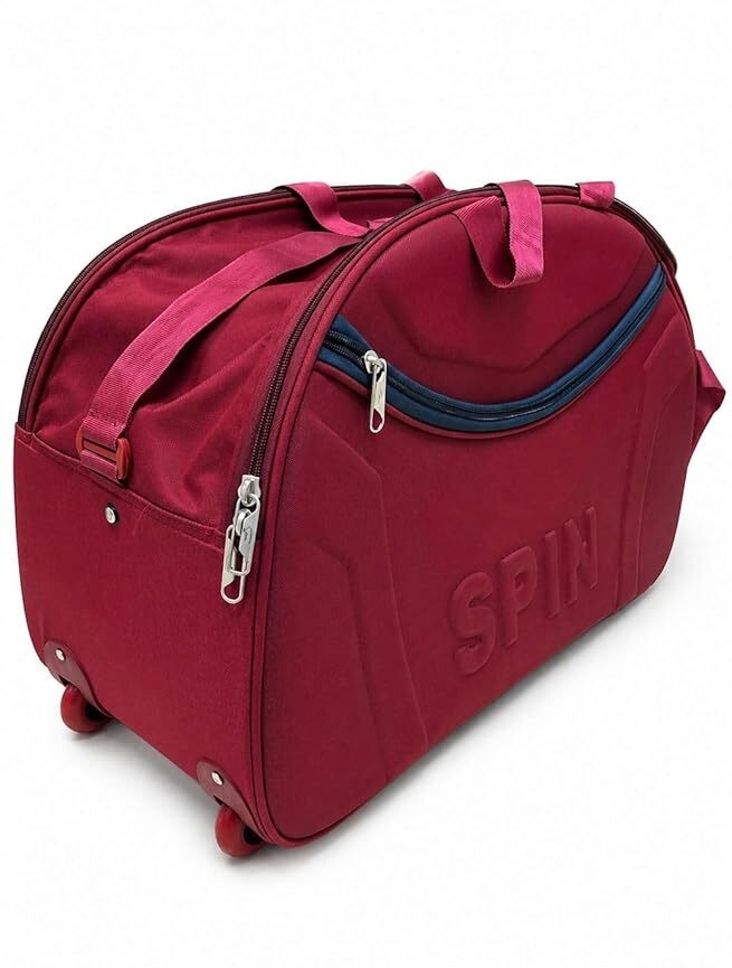 swarn products 15 L Strolley Duffel Bag - Duffel Bag with Wheels for Men & Women – Large Capacity Soft-Sided Trolley - Red - Regular Capacity-picture-26