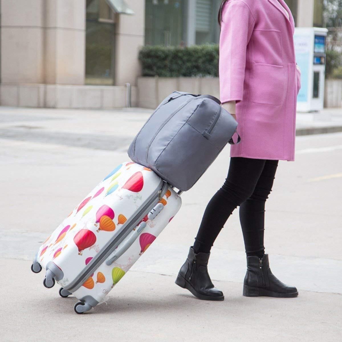 55 L Strolley Duffel Bag - Flight Foldable Big Carry Handbag Small Travel Bag (MULTI COLOR) Special price - Multicolor - Regular Capacity-image-36