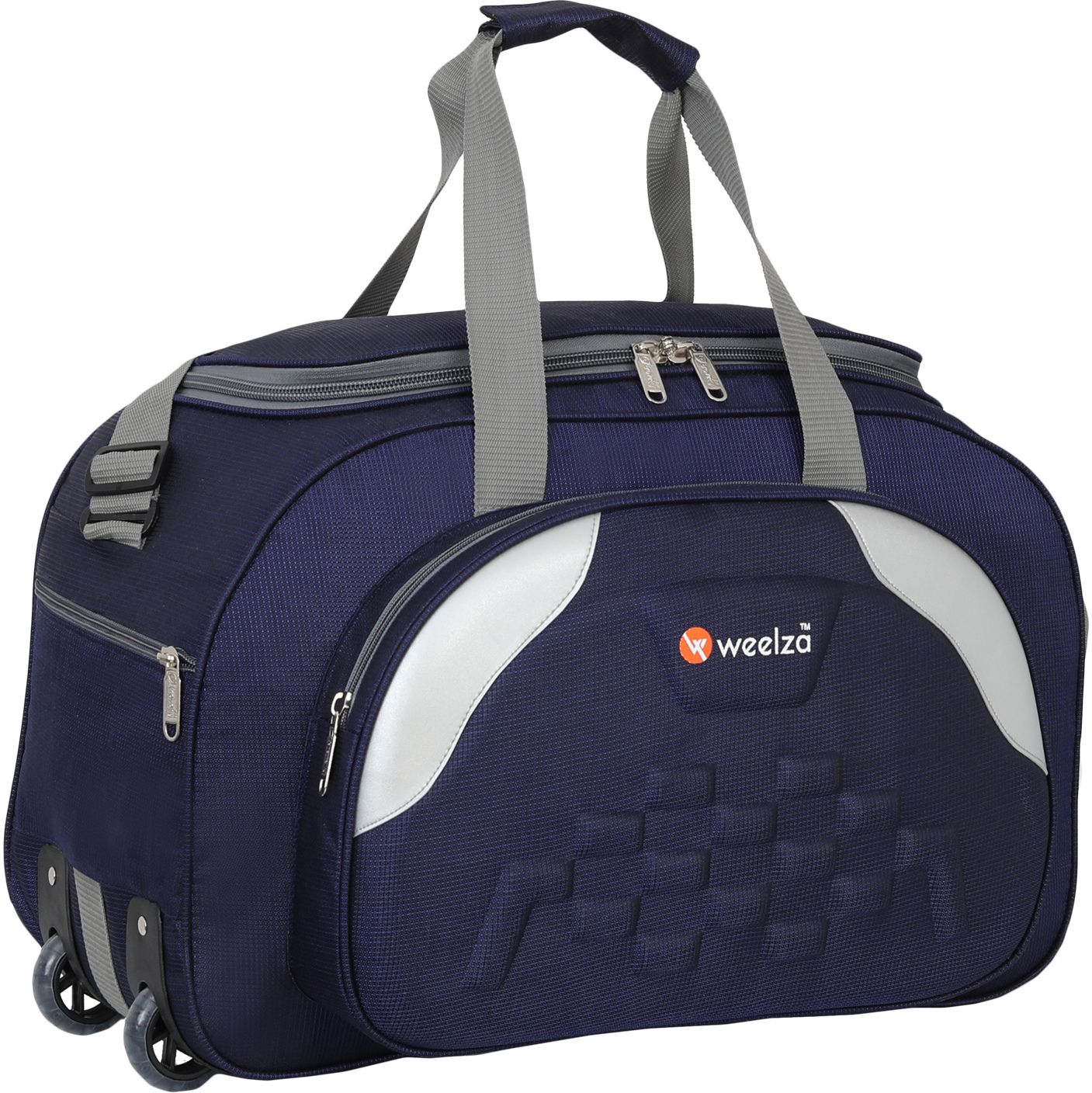 65 L Strolley Duffel Bag - Heavy Duty Branded Quality Duffel Luggage Travel Bag - Blue - Large Capacity
