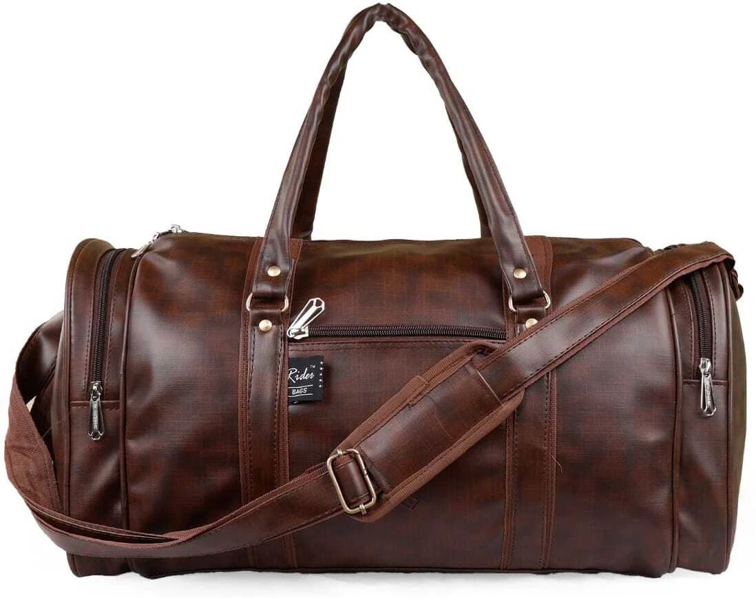 54 L Gym Duffel Bag - 54 L Duffle bag- duffle travel luggage bag- brown colour -large capacity - Brown-image-24