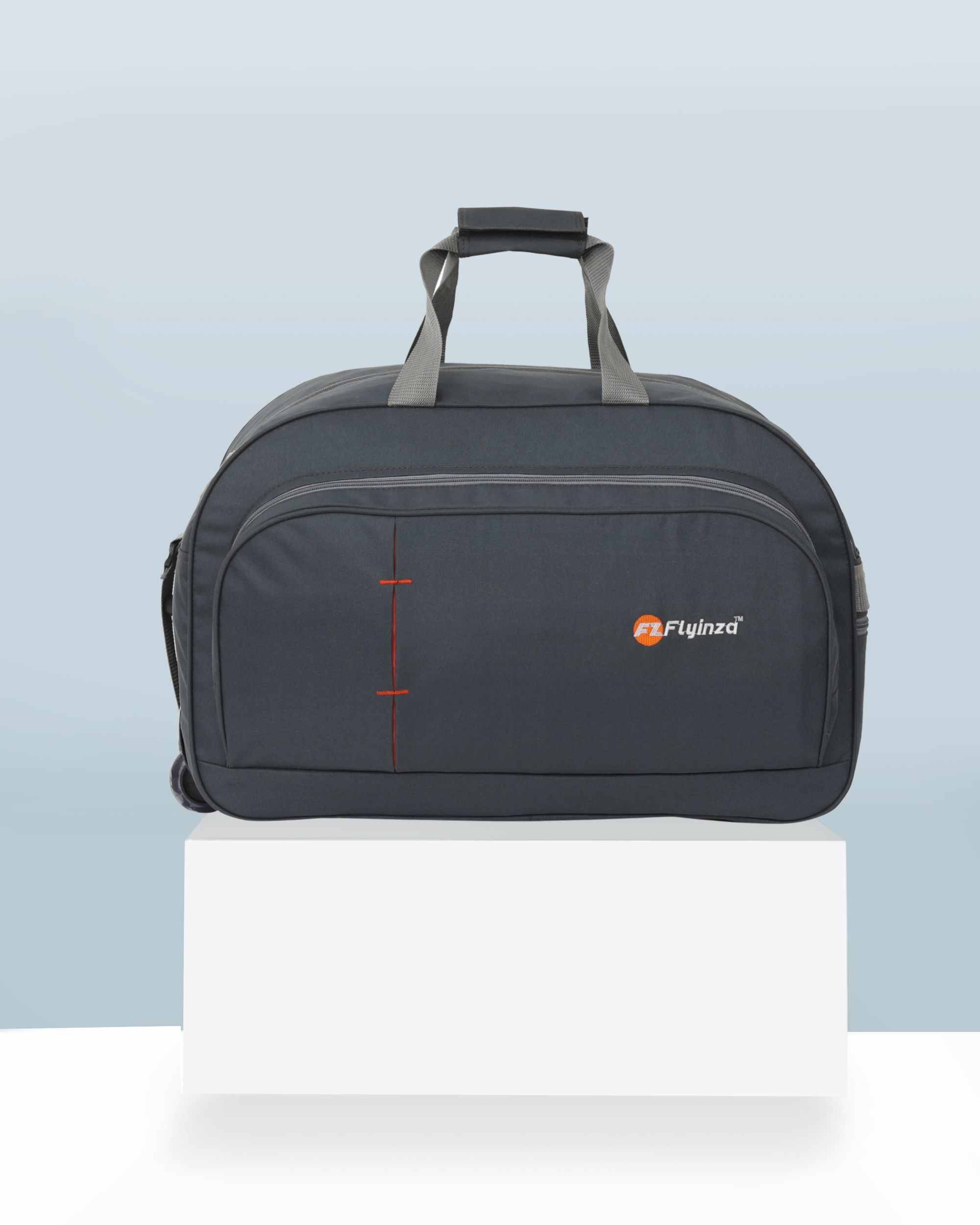 60 L Strolley Duffel Bag - High Quality Stylish Duffel Bag/Travel Bag/Wheel Bag/Luggage Bag - Grey - Large Capacity-image-35