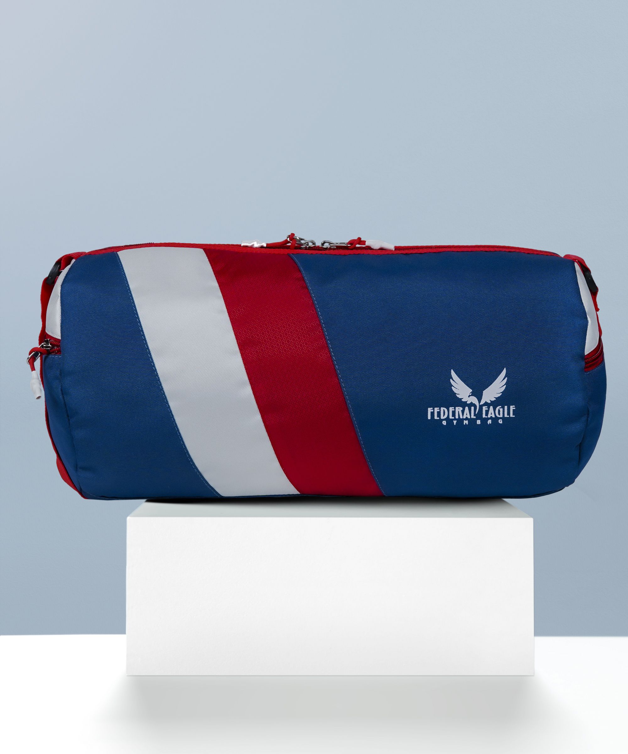 25 L Gym Duffel Bag - Federal Eagle Sports Duffle/Travel Bag Classic Polyester Round-Shaped Large Capacity 25L Gym Bag with Built-in Waterproof Layer and Adjustable Shoulder Strap (Color-Multicolor) - Multicolor-image-21