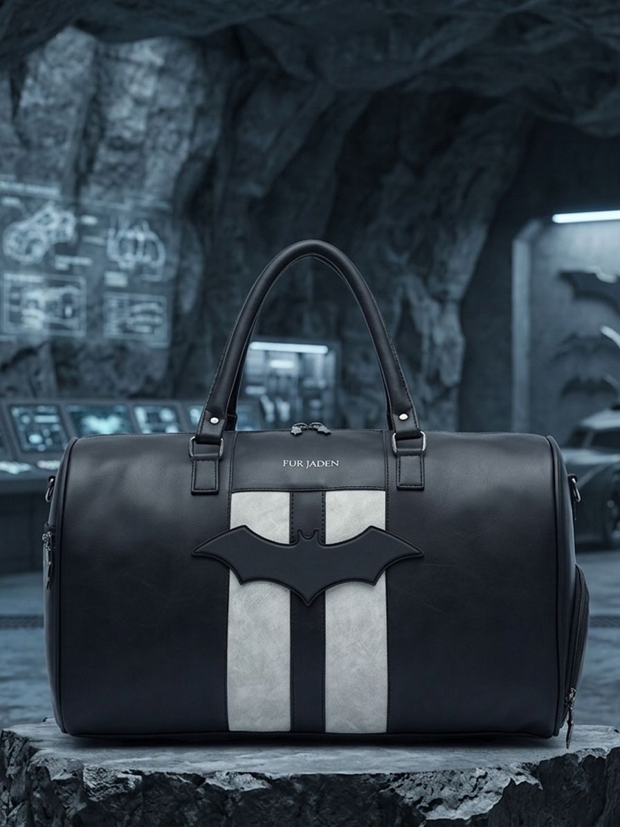 35 L Gym Duffel Bag - Batman Printed - Black-image-28