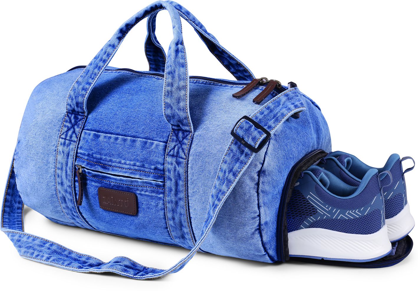 35 L Gym Duffel Bag - stylish travel bag - Blue-image-45