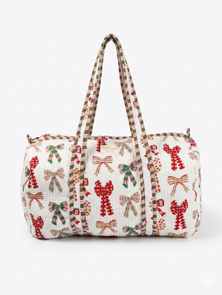 45 L Hand Duffel Bag - FABRIC DUFFEL BAG (SHOULDER) - White, Multicolor - Large Capacity-image-47