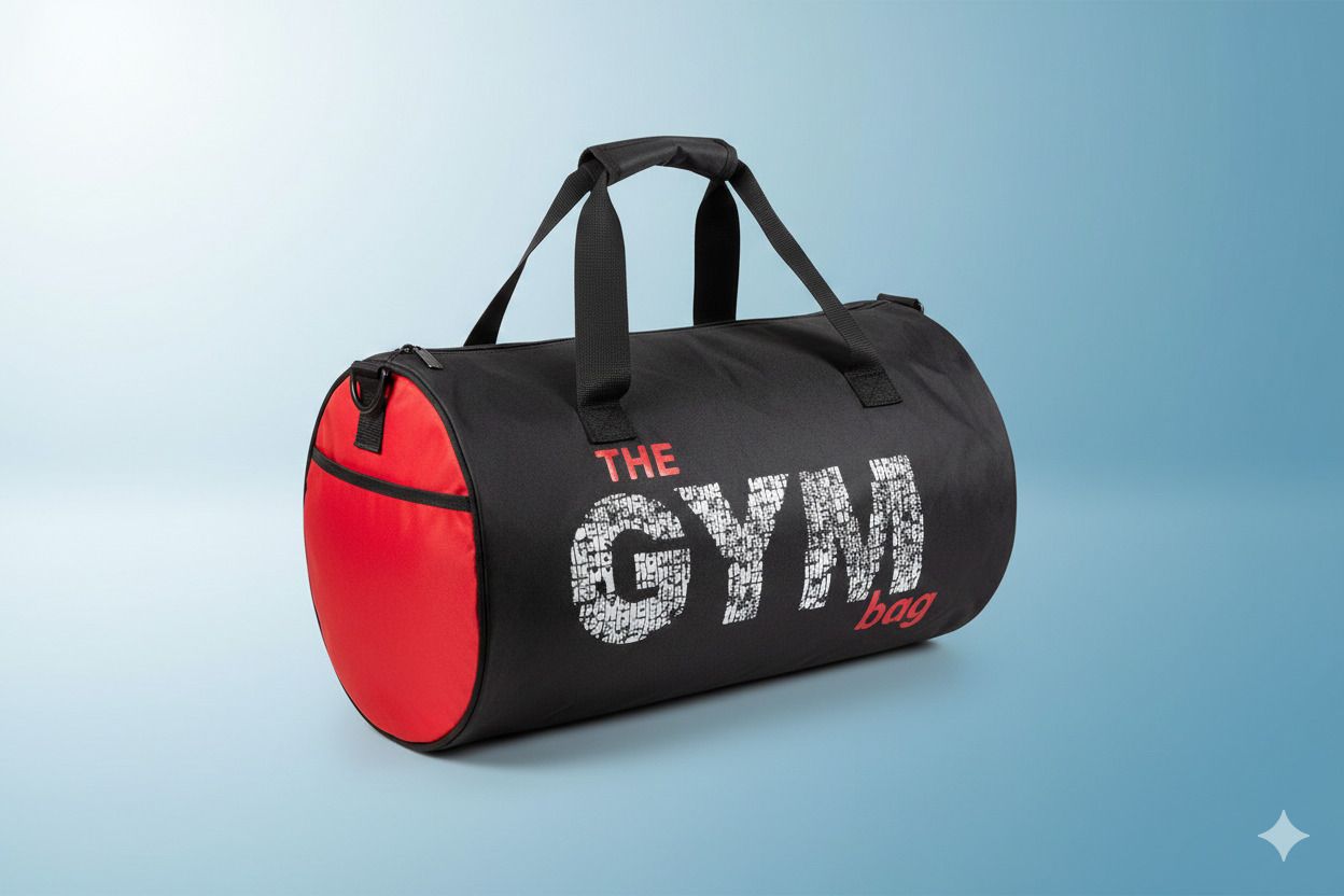 15 L Gym Duffel Bag - 3001_ BLACK_RED_DUFFEL BAG - Black, Red-image-45