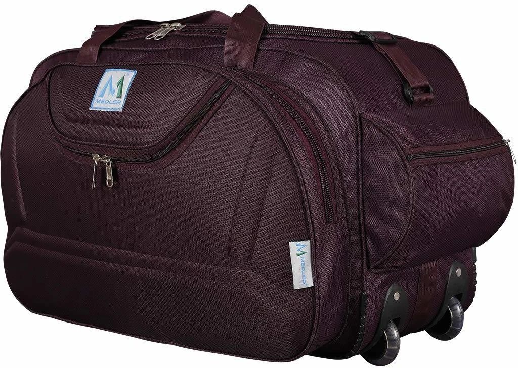 30 L Strolley Duffel Bag - DUFFLE_E9-PURPLE - Purple - Regular Capacity-image-31