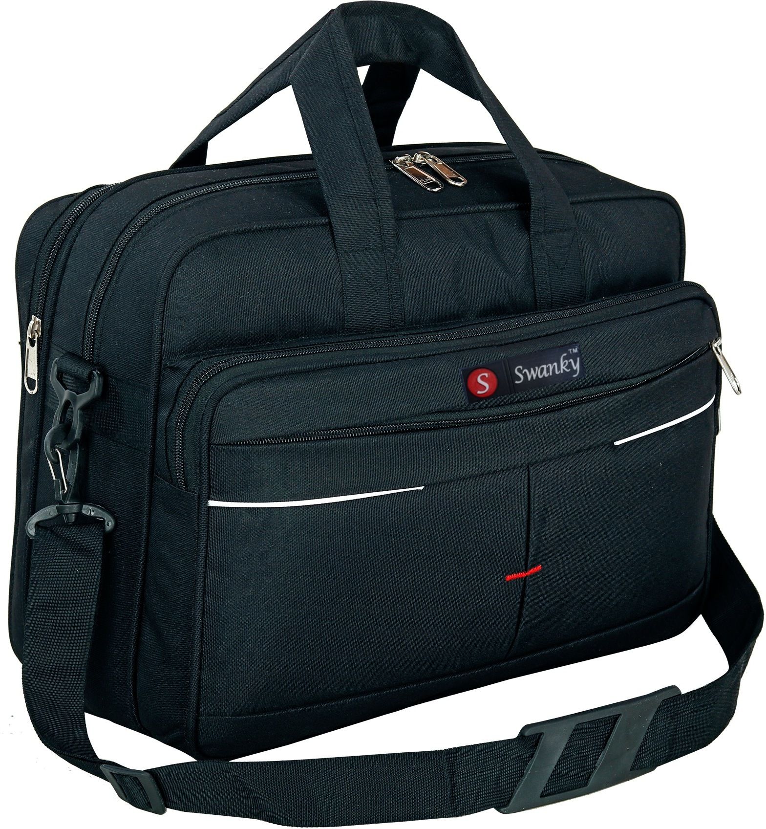 25 L Gym Duffel Bag - Hand Messenger Office Travel Bags Men Women Cross body Shoulder File side bag - Black-image-42