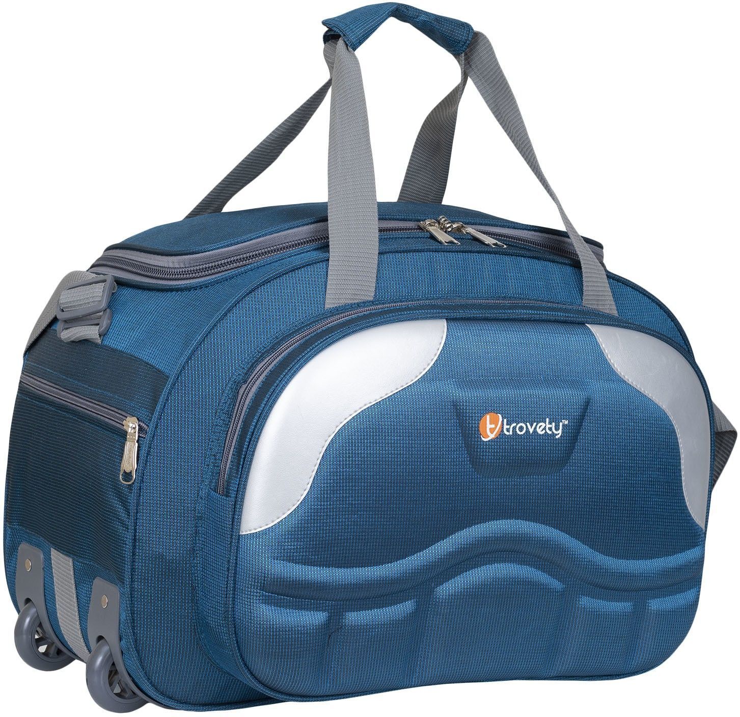 trovety 60 L Strolley Duffel Bag - DB-D4 Travel Duffel Luggage Heavy Duty Bag - Blue, Multicolor - Large Capacity-picture-25