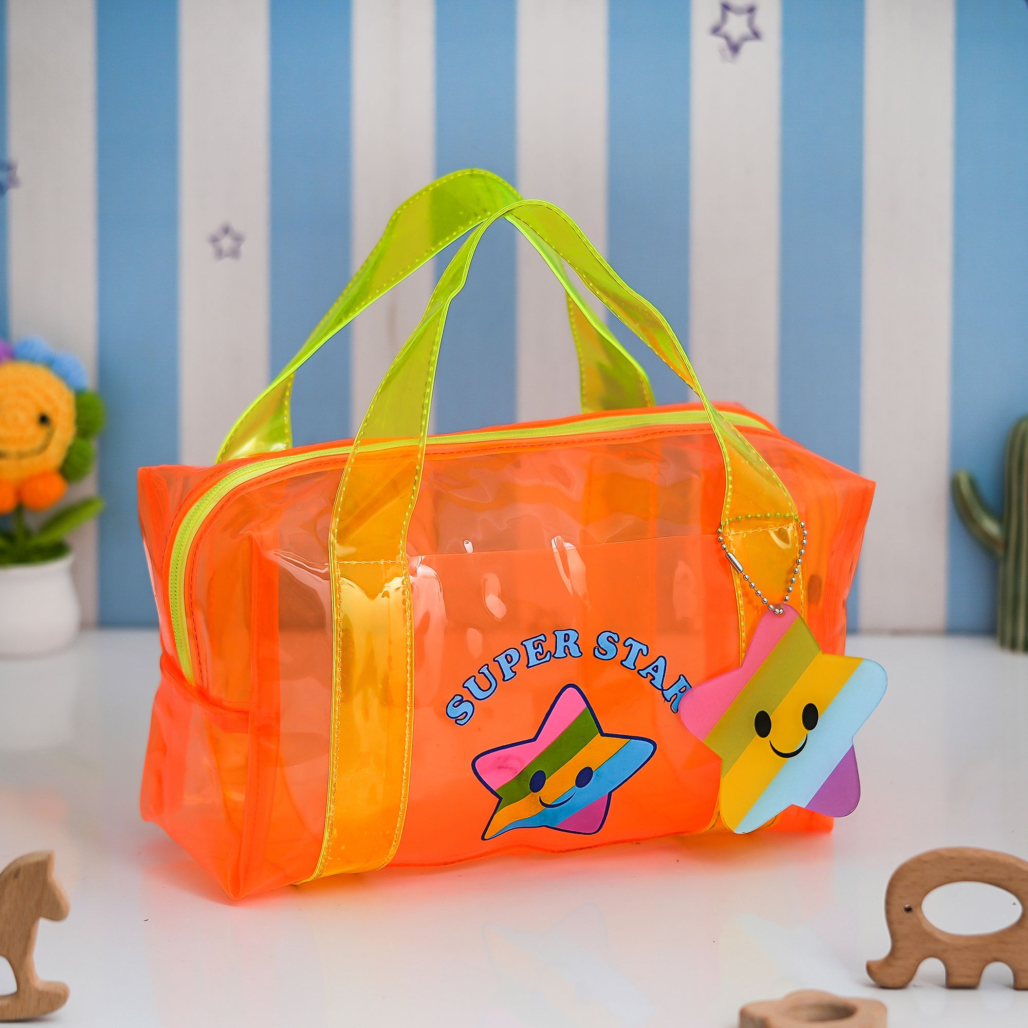 gifting joy 5 L Hand Duffel Bag - Dome Jelly Bag for kids - Orange, Yellow - Regular Capacity-picture-23