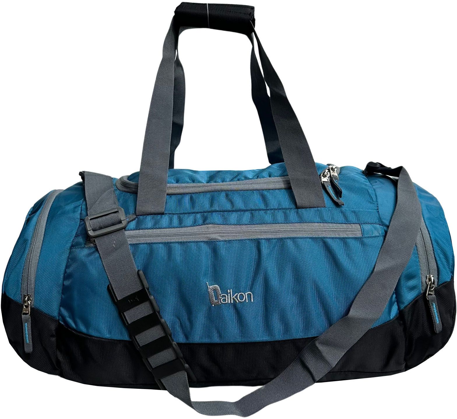 40 L Gym Duffel Bag - Travel Duffle Bag Lightweight 40L Medium - Blue, Black-image-2