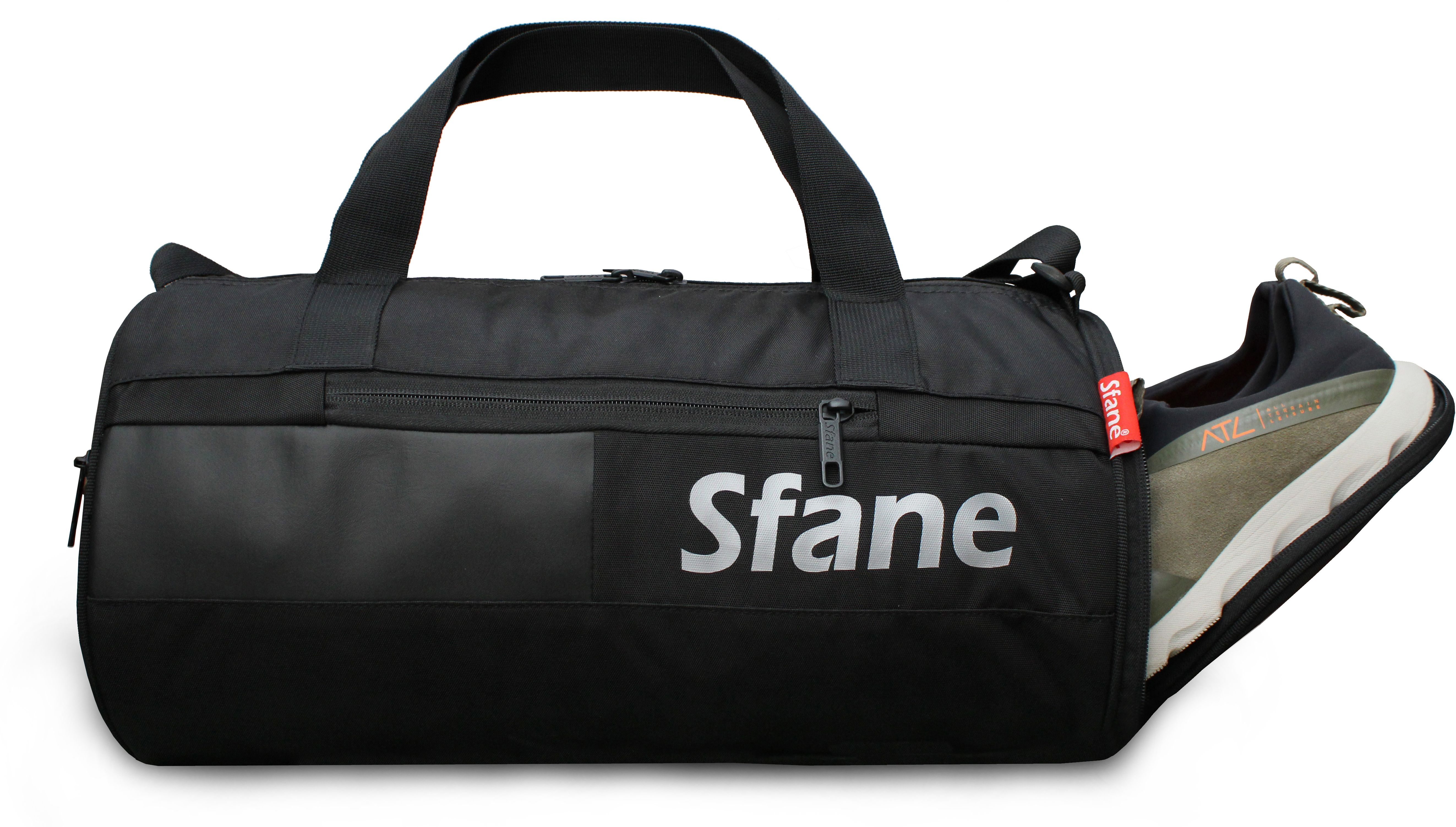 25 L Gym Duffel Bag - Trendy Black Gym Duffel Bags Men & Women Sports Gym Bag - Black-image-46