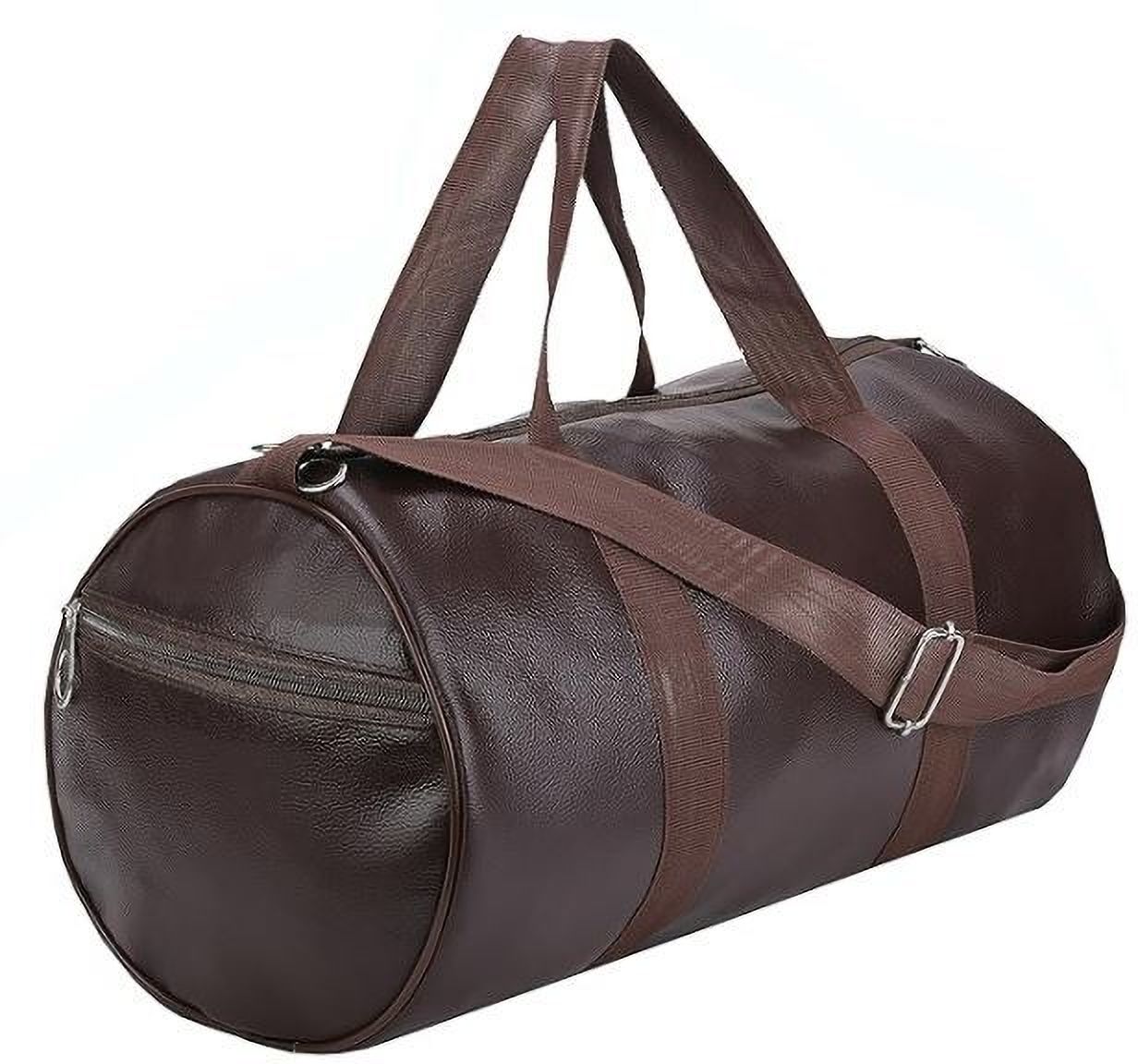 15 L Gym Duffel Bag - Gym Bag for Men & Women | Leather Gym Bag with Shoulder Strap |Yoga Travel Bag - Multicolor-image-11