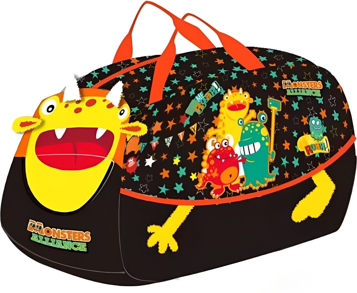 indusbay 20 L Hand Duffel Bag - Dino Theme 3D Designer Big Size Duffel Bag Weekender Overnight Swimming Bag - Black - Regular Capacity-picture-8