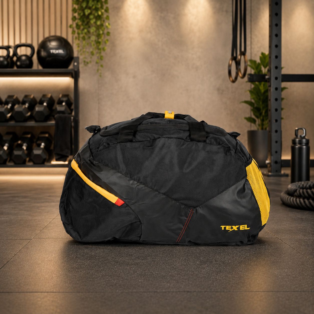 texel 40 L Gym Duffel Bag - Urban Beast Gym Bag - Black-picture-15