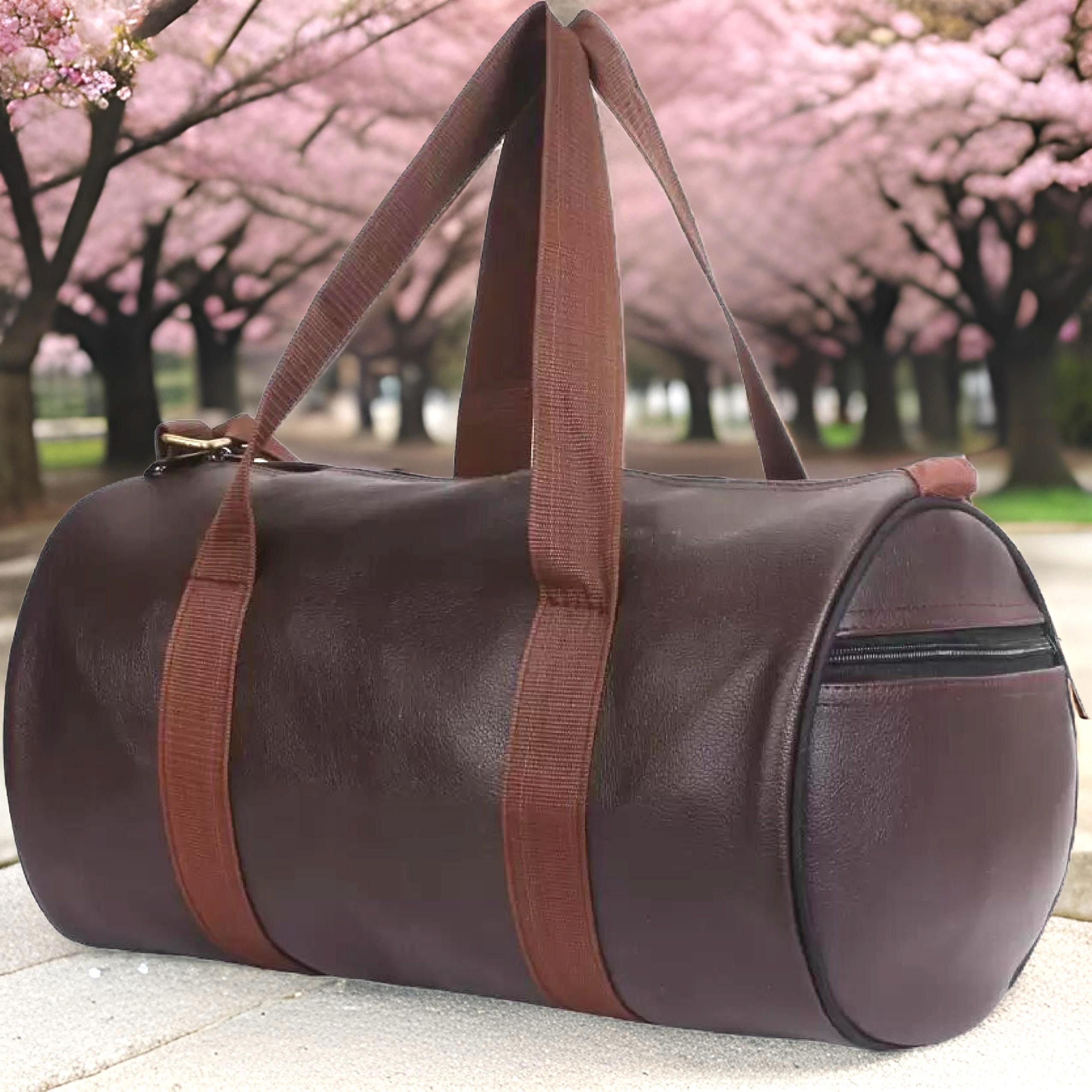 25 L Gym Duffel Bag - Sports Gym Bag for Men and Women, Travel Duffel Bag (S-18 INCH) - Brown