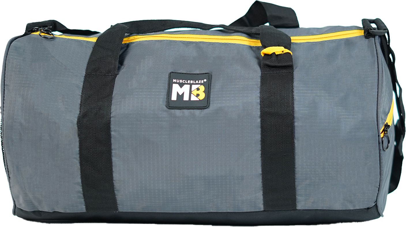 30 L Gym Duffel Bag - Gym Duffle Bag for Women and Men, Sports Bag, Weekender Bag - Grey
