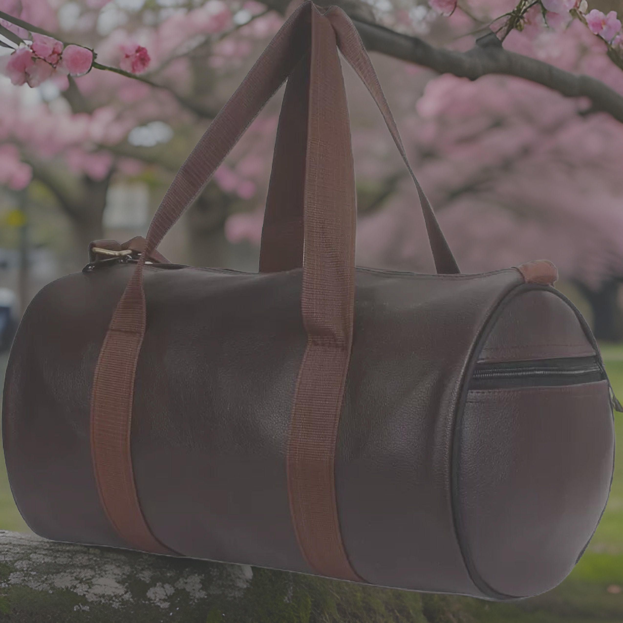 22 L Gym Duffel Bag - Sports Gym Bag for Men and Women, Travel Duffel Bag (S-17.9 INCH) - Brown