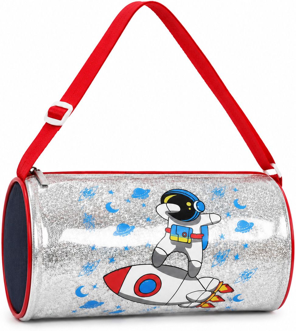 10 L Hand Duffel Bag - Kids Duffel Bag | Travel Bag for Boys & Girls | Swimming, Gym, Picnic, Cabin Bag - Blue, Red, Silver - Regular Capacity-image-3