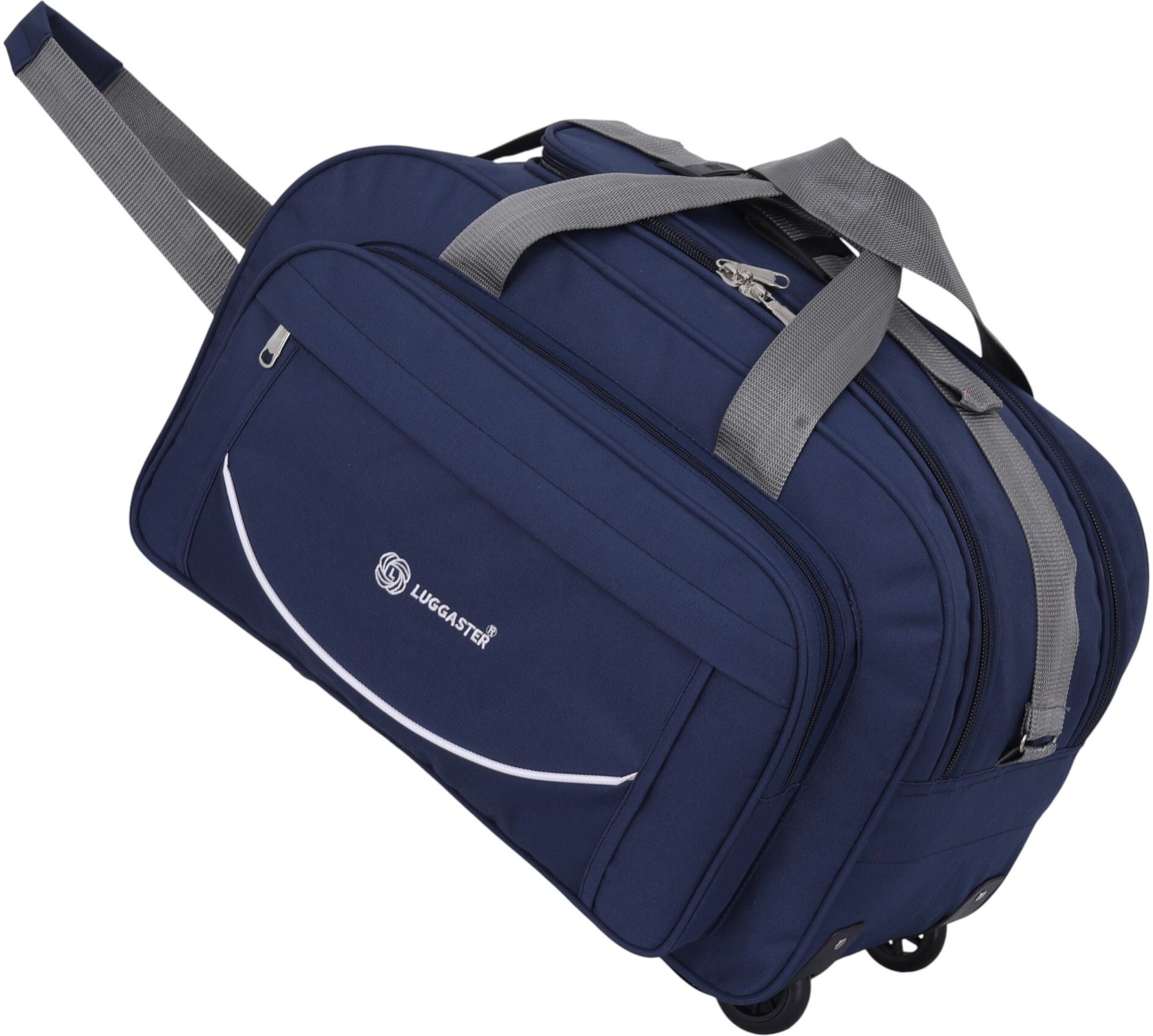70 L Strolley Duffel Bag - 22 Inch Soft Luggage Duffel with Wheels | Easy Carry Travel Bag | - Blue - Large Capacity