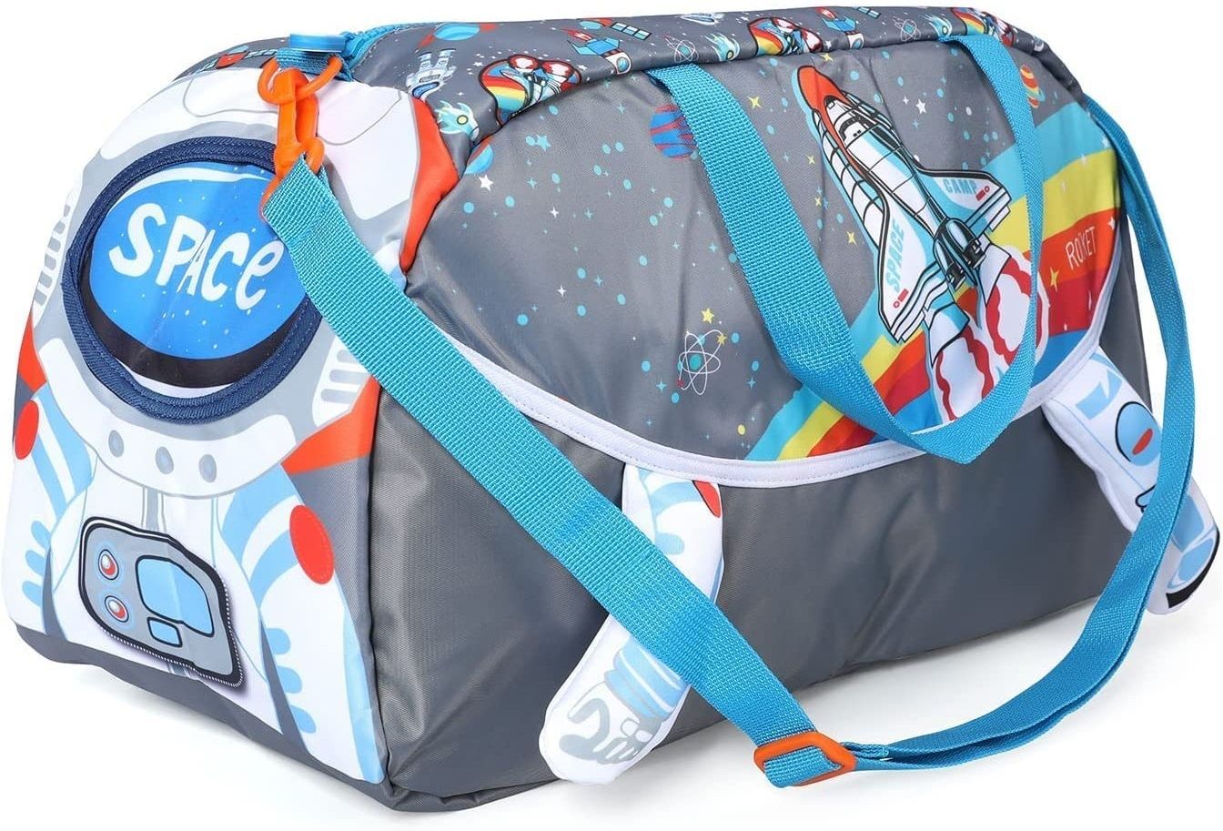 indusbay 20 L Hand Duffel Bag - Astronaut Theme 3D Designer Big Size Duffel Bag Weekender Overnight Swimming Bag - Blue - Regular Capacity-picture-7