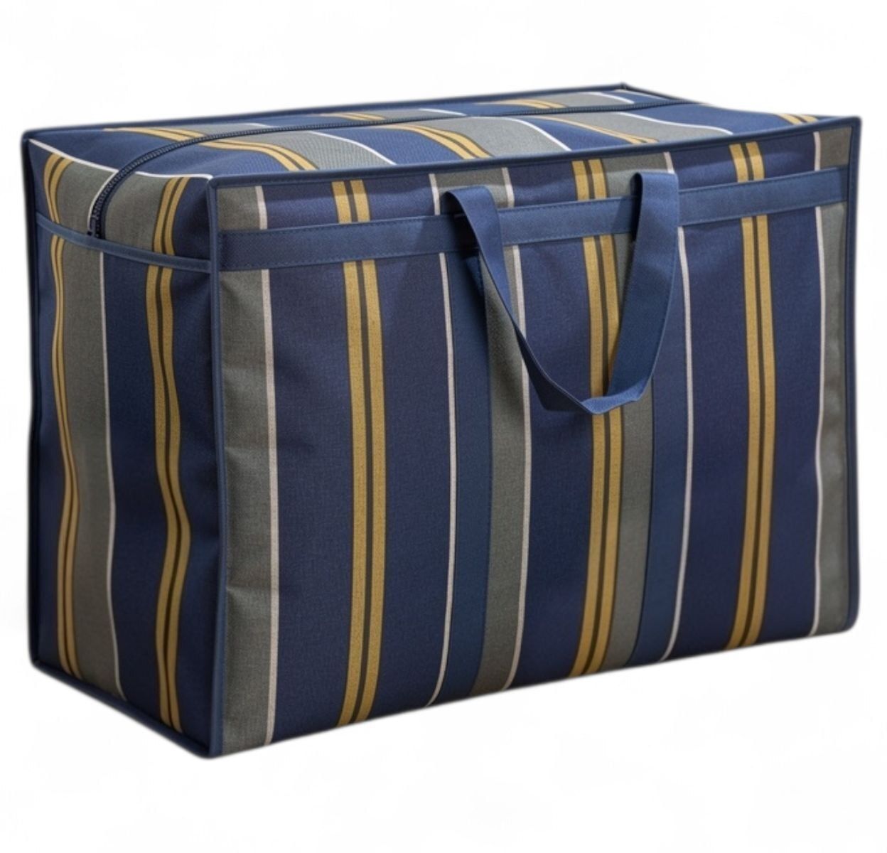 155 L Hand Duffel Bag - 100% Denim fabric bag strage bag large size. foldable - Blue - Large Capacity-image-22