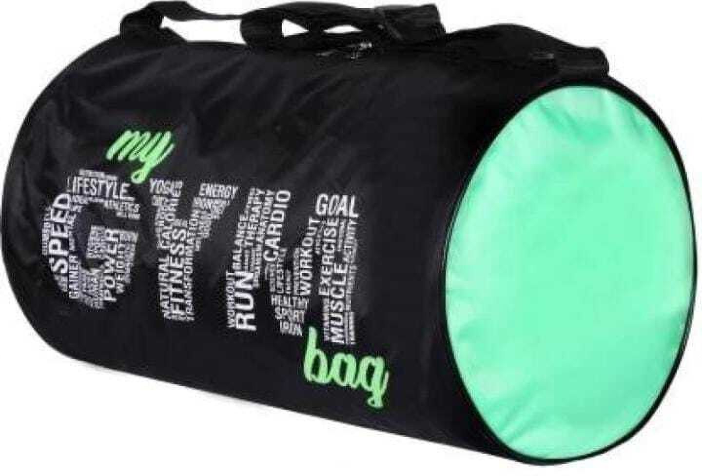 10 L Gym Duffel Bag - DUFFEL BAG BESIC ROUND SHAPE - Green, Black-image-23