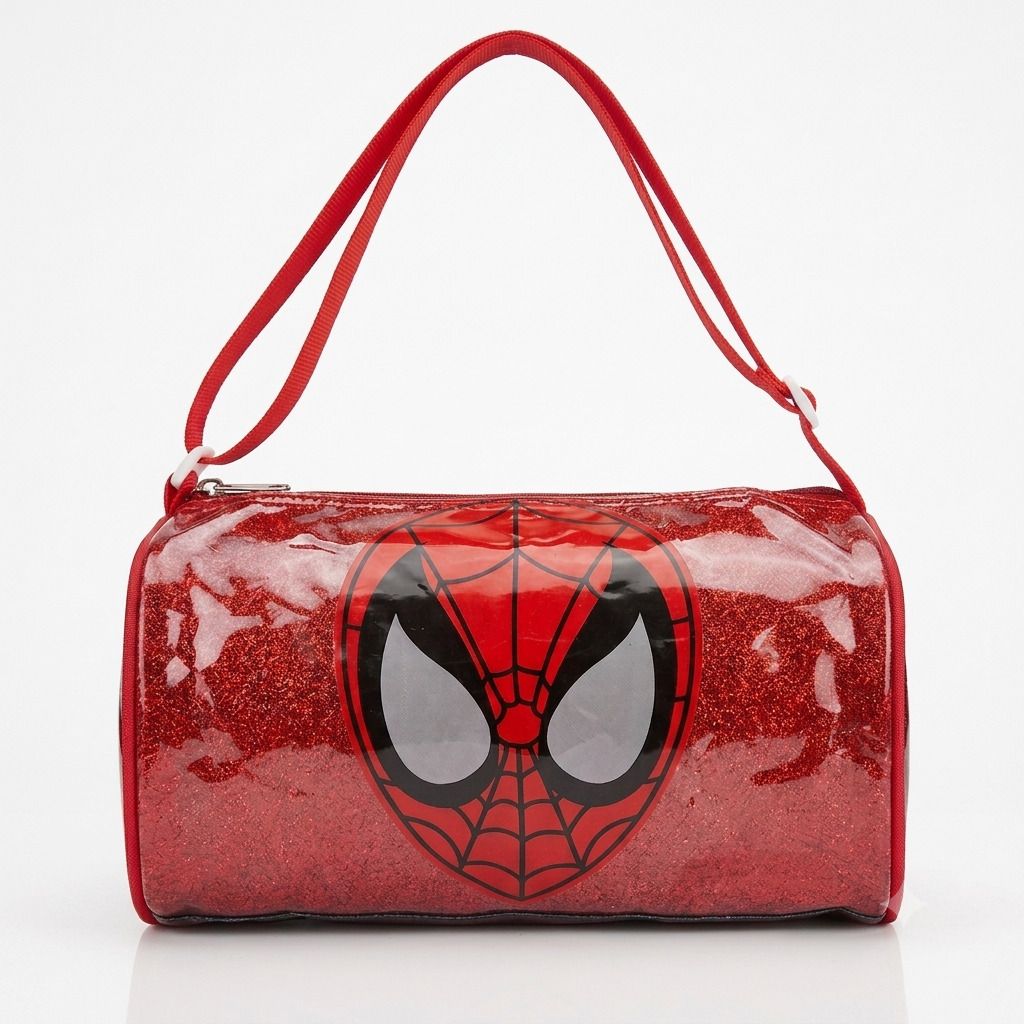 10 L Gym Duffel Bag - Kids SpiderMan Duffel Bag | Travel Bag for Boys Girls | Swimming, Picnic, Cabin - Red, Black-image-12