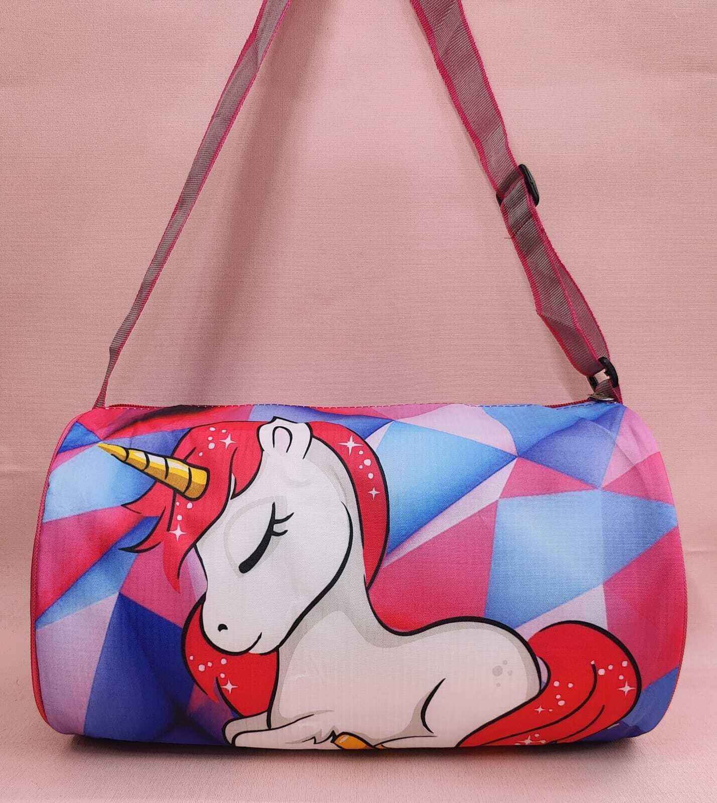 500 L Hand Duffel Bag - Unicorn Duffle Traveling Bag for Kids Mini Duffle Bags Cute Duffle Bags for Kids - Multicolor - Large Capacity-image-8