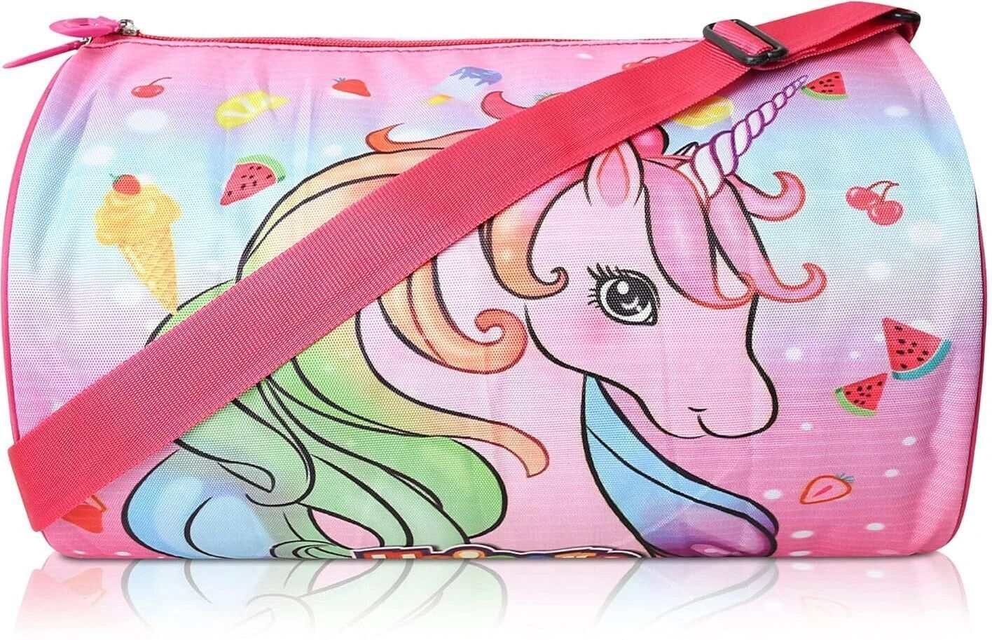 stylbase 14 L Hand Duffel Bag - Polyester 14 inch Travel, Sports Duffle Bag for Kids Printed Bag STB74 - Pink - Regular Capacity-picture-8