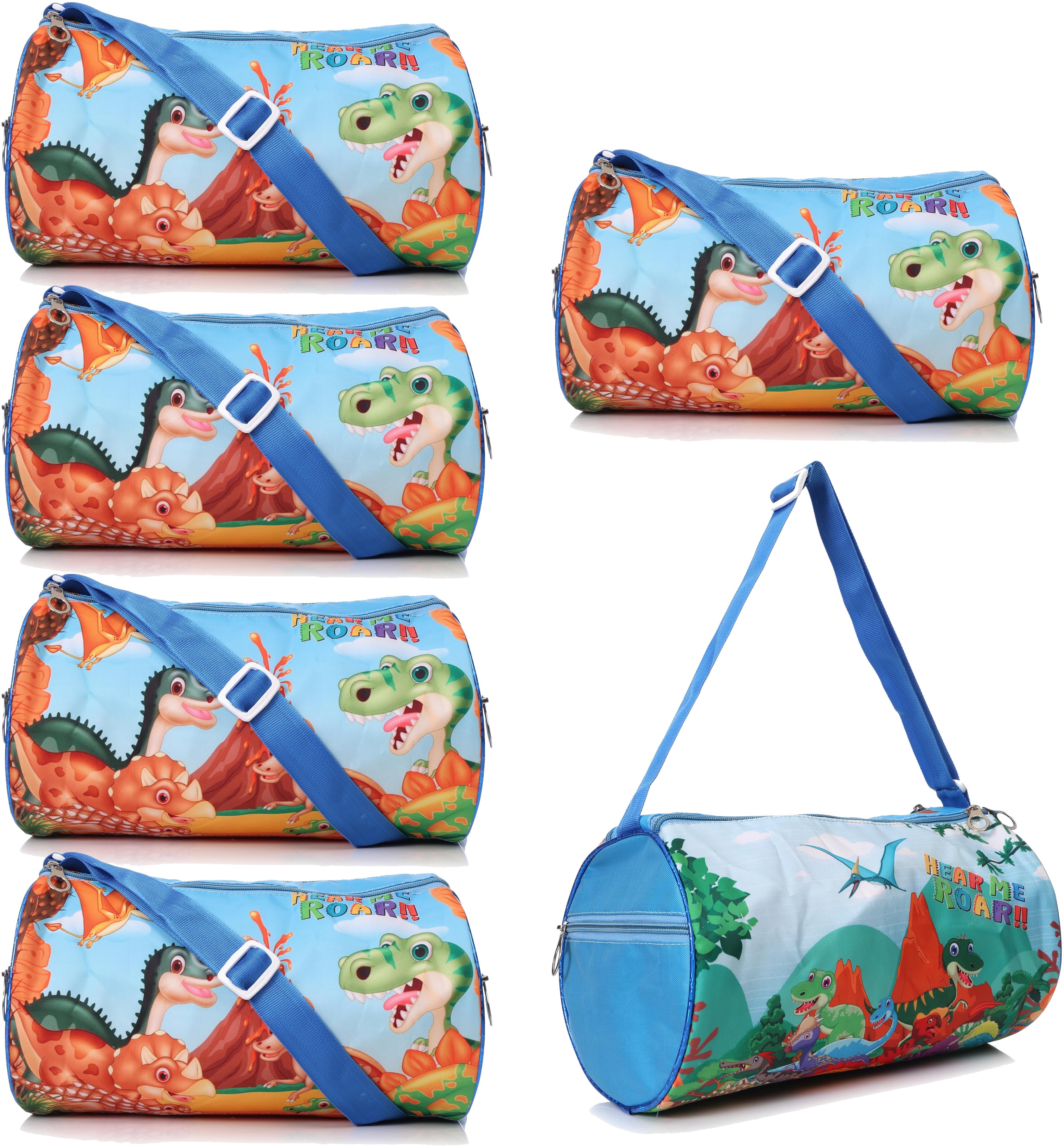 1 L Hand Duffel Bag - Duffle Bag Dino Theme for Kids/Boys/Girls Best for Travel and Play - Blue - Regular Capacity-image-7