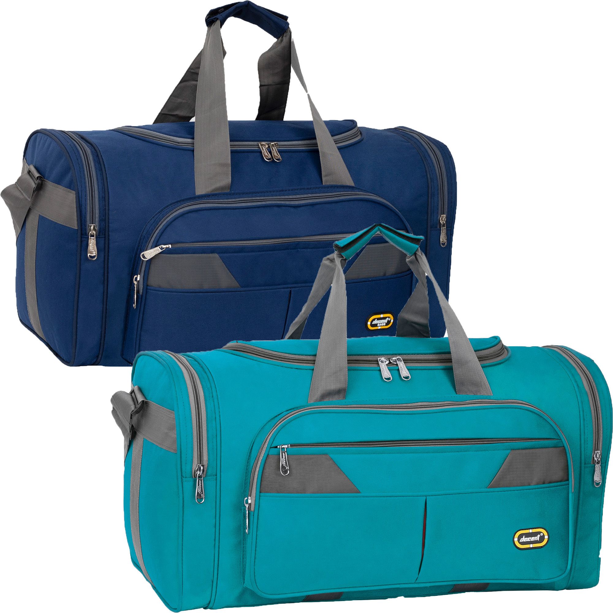 80 L Hand Duffel Bag - NAVY & SKYBLUE Combo Luggage Travel Heavy Duty Air bag - Silver - Large Capacity-image-4