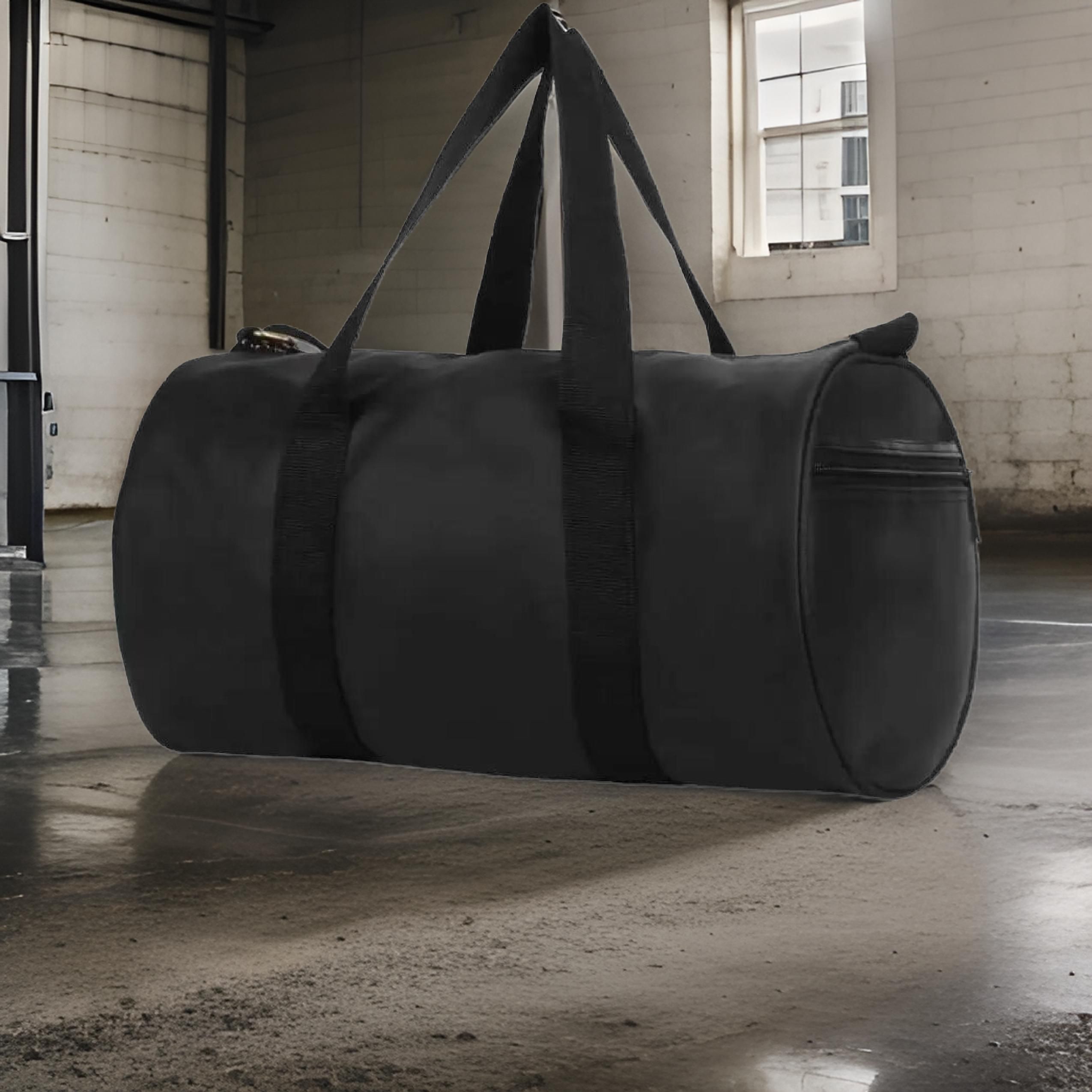 25 L Gym Duffel Bag - Sports Gym Bag for Men and Women, Travel Duffel Bag (S-17 INCH) - Black