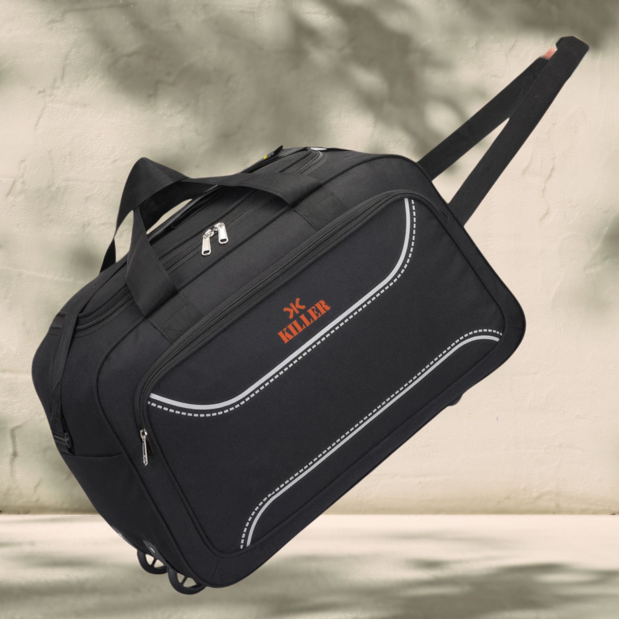 killer 75 L Strolley Duffel Bag - Premium 75L Unisex Luggage Bag For Tours & Travels Hostel Bag - Black - Large Capacity-picture-23