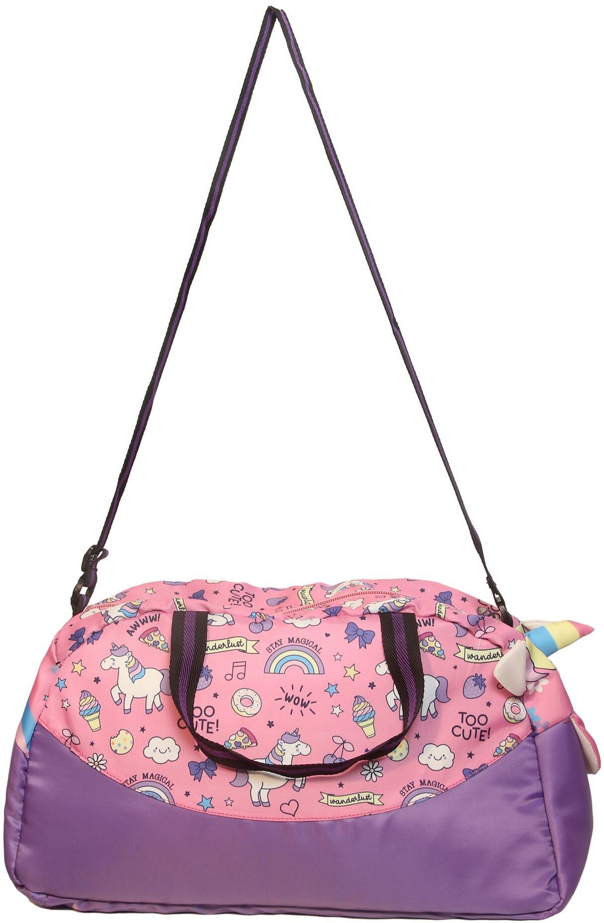 1 L Hand Duffel Bag - Travel Duffle Bag for Kids/Teenagers Duffle Bag - Purple, Pink - Regular Capacity-image-4
