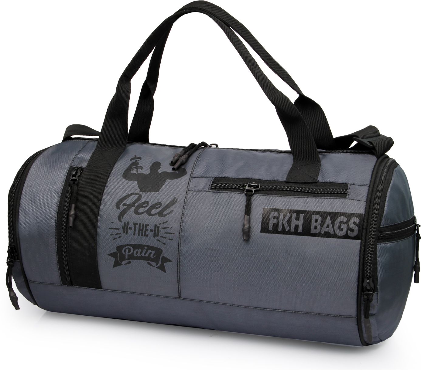 4 L Hand Duffel Bag - Men & Women black Sports Duffel with Shoe Compartment & Detachable Belt - Beige - Regular Capacity-image-30