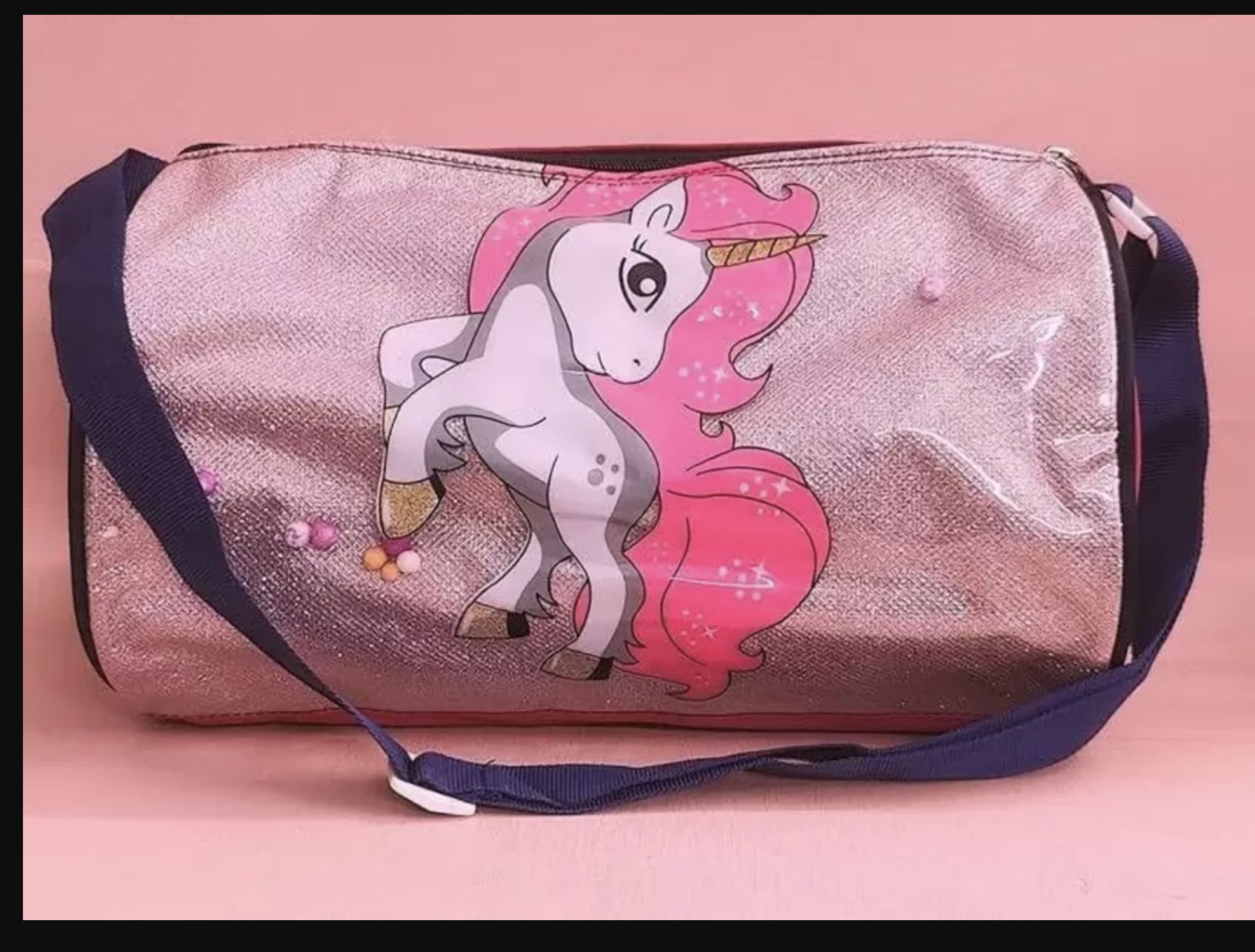 11 L Hand Duffel Bag - TMDA 11LUnicorn Bag/Picnic Bag for Kids/GIRLS Unicorn Glitter DuffLE Bag - Multicolor, Pink - Regular Capacity-image-21