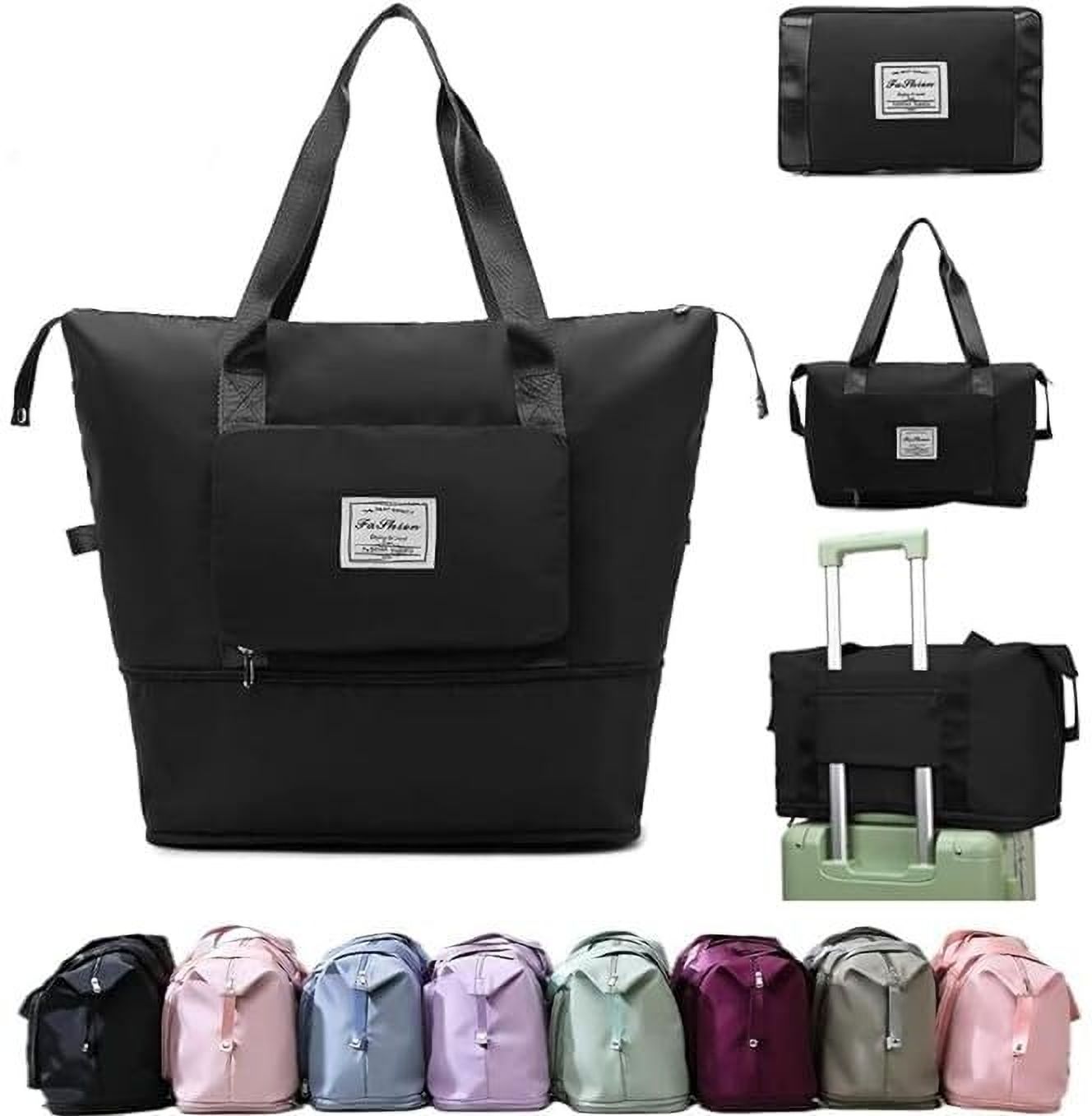 ecobsy 45 L Hand Duffel Bag - Travel Bags Women Duffle Bags for Women Luggage Foldable Vanity Traveling Bag - Black - Large Capacity-picture-15