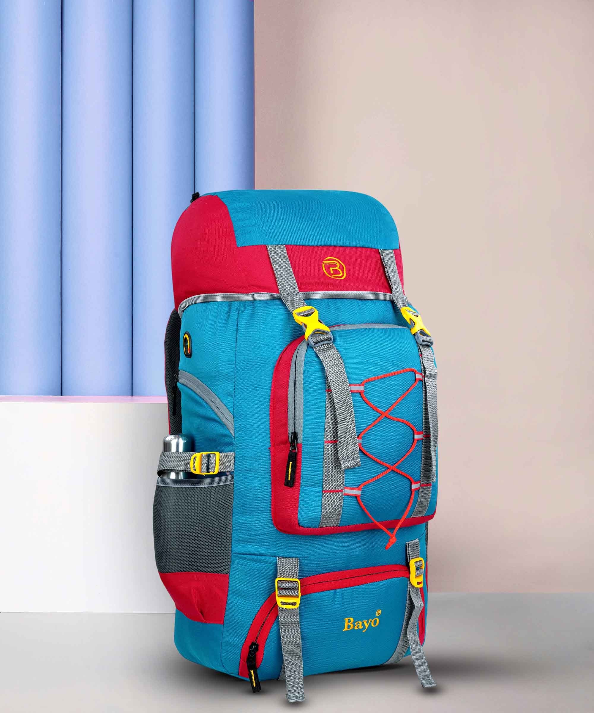 65 L Hand Duffel Bag - SkyBlue 26 Inch Travel Backpack for Outdoor Sport Camping & Hiking rucksacks Bag - Multicolor - Large Capacity-image-31