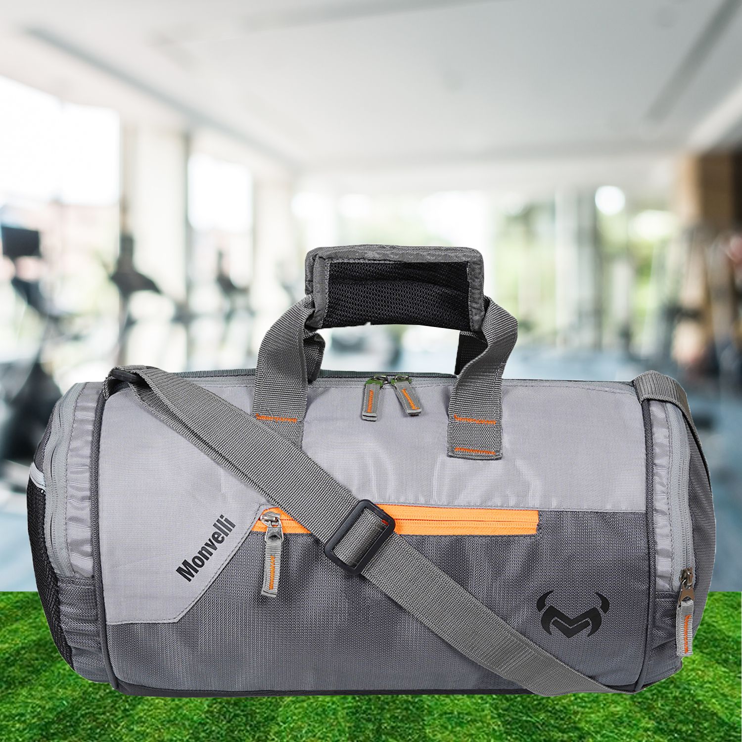 25 L Gym Duffel Bag - GYM DUFFLE BAG FOR INDOOR OUTDOOR SPORTS - Grey