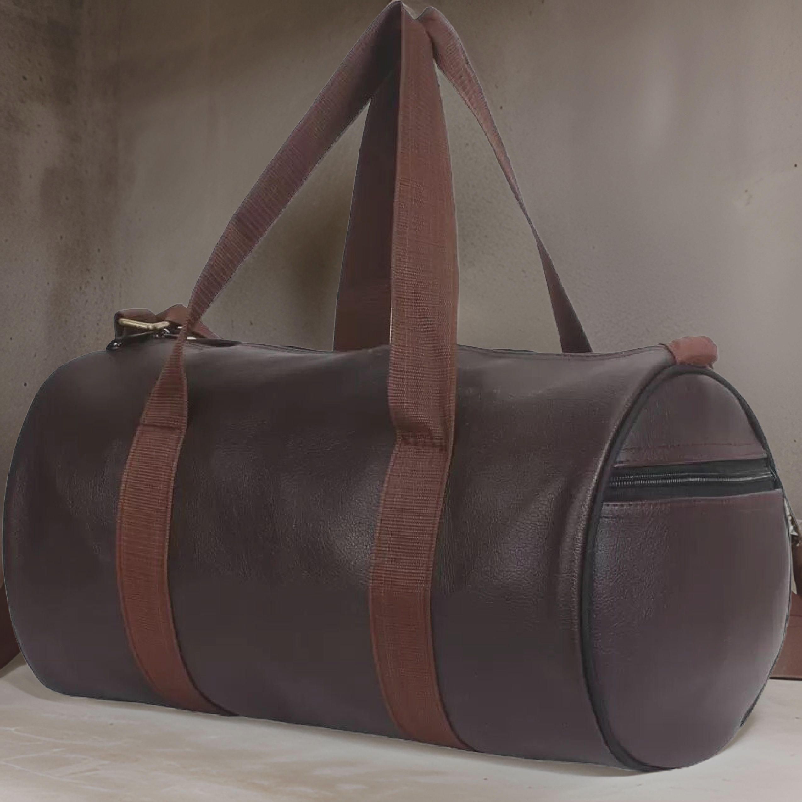 25 L Gym Duffel Bag - Sports Gym Bag for Men and Women, Travel Duffel Bag (S-17 INCH) - Brown